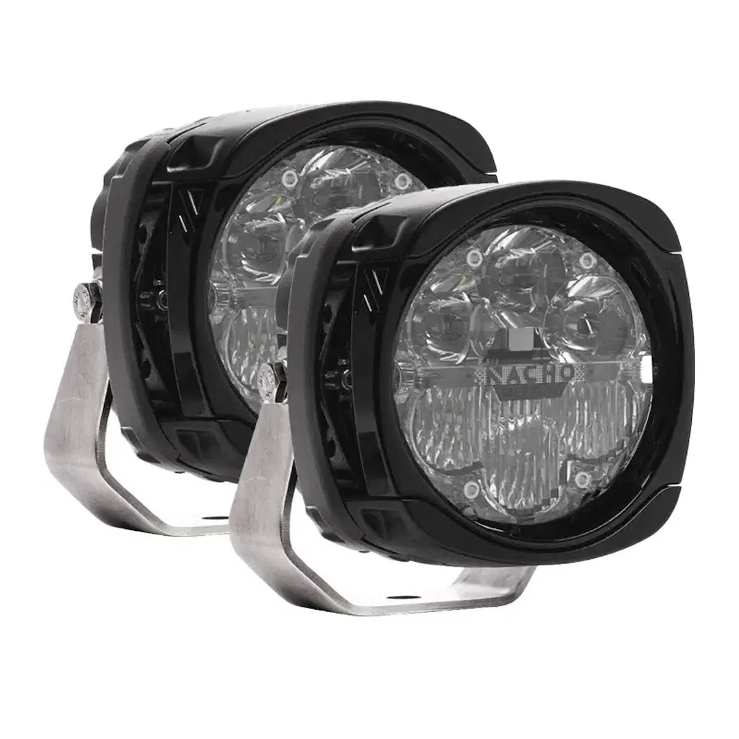 PM471 – ARB USA Driving/ Fog Light, LED Bulb 6 LED 4 Inch Housing 60 Watts Combination Amber Beam 12040 Raw Lumens Po...